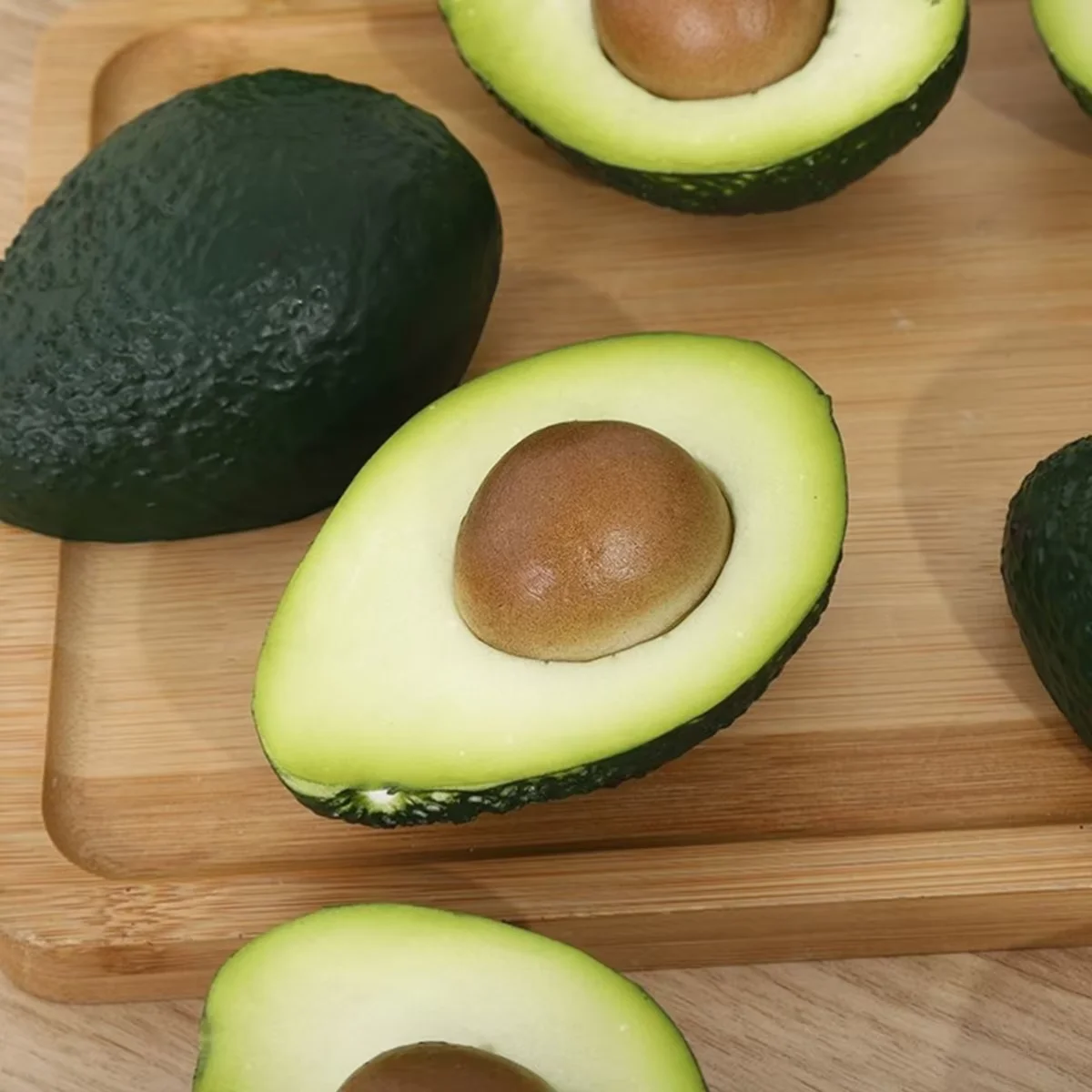 Realistic Faux Avocado Set - Decorative Kitchen & Photography Accents