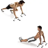 1 Pair Pushup Bars Stands Slip-Resistant Comfort Foam Grip Fitness Exercise Men Strength Workouts - Image 3