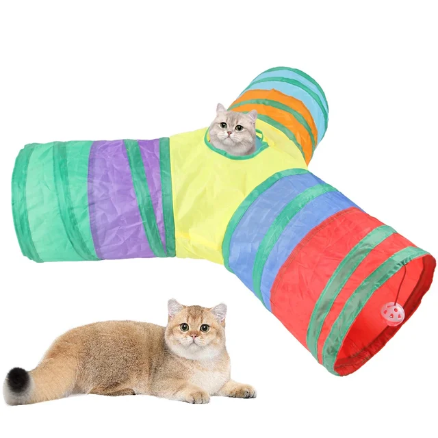 Wear-resistant Cat Play Tunnel Foldable Pet Animal Tunnels with Crinkle Playing Toy for Cats Guinea Pig Rabbits Funny Cat Supply Wear-resistant Cat Play Tunnel Foldable Pet Animal Tunnels with Crinkle Playing Toy for Cats Guinea Pig Rabbits Funny Cat Supply