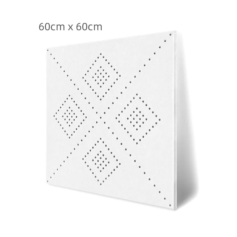 

Акустическая потолочная панель, настенная панель E0, Полиэстеровая панель, Звукопоглощающая 600x600x9 мм, 8 шт., для студии, фортепиано, зала, театра, KTV декора