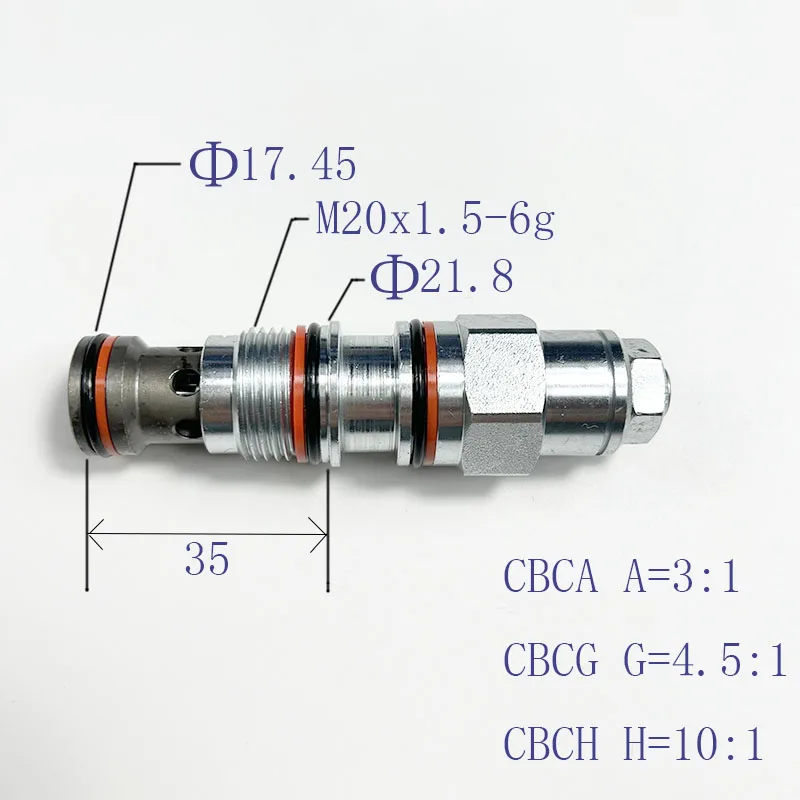 

SUN Hydraulic Thread Insertion Balance Valve Counterbalance Valve CBCA/CBCG/CBCH