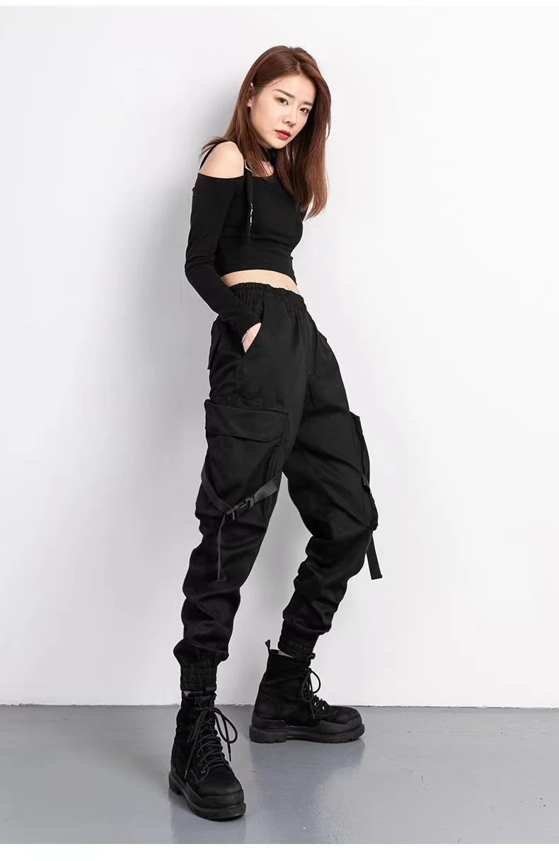 Vivo Basic Faux Pocket Leisure Pants - Black