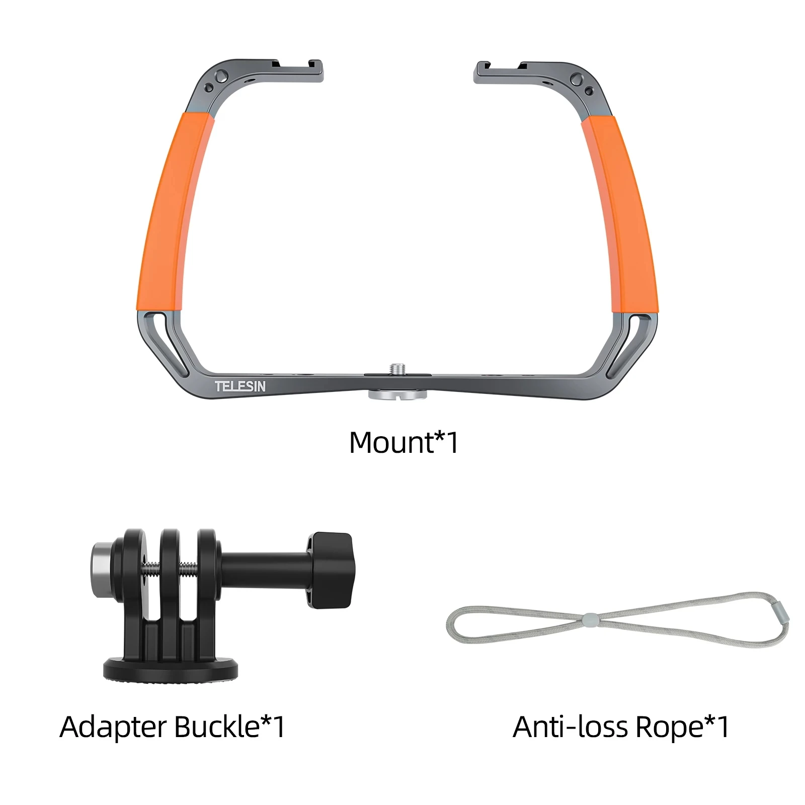 Doppia Impugnatura Per Vassoio Portatile Staffa Per Immersioni Subacquee Supporto Per Torcia Selfie Stick Stabilizzatore Per GoPro 13 Per Insta360 X4 Osmo Action - Foto 9