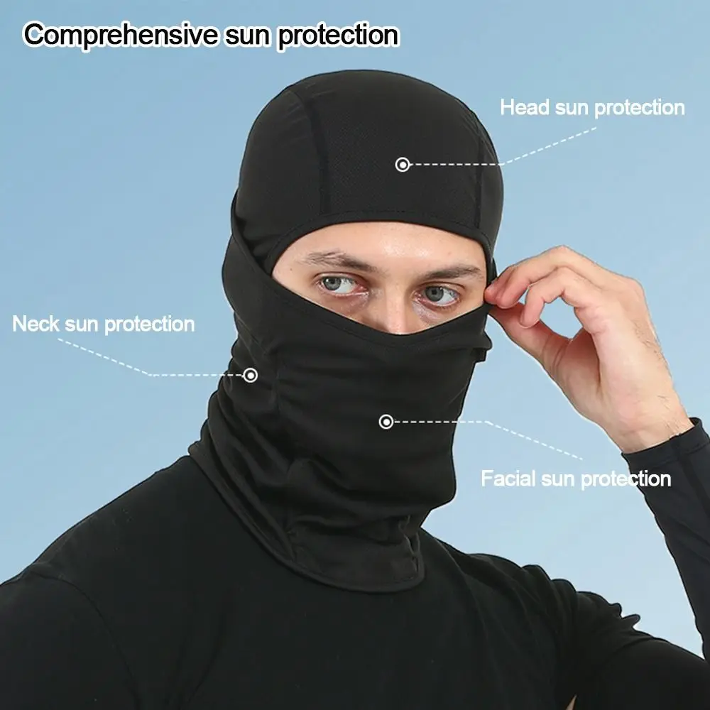 Caps Cycling Balaclava Full Face Ski Cover Bicycle Hat Windproof Breathable Anti-UV Motocross Motorcycle Helmet Liner Hats 2
