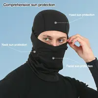 Caps Cycling Balaclava Full Face Ski Cover Bicycle Hat Windproof Breathable Anti-UV Motocross Motorcycle Helmet Liner Hats 2