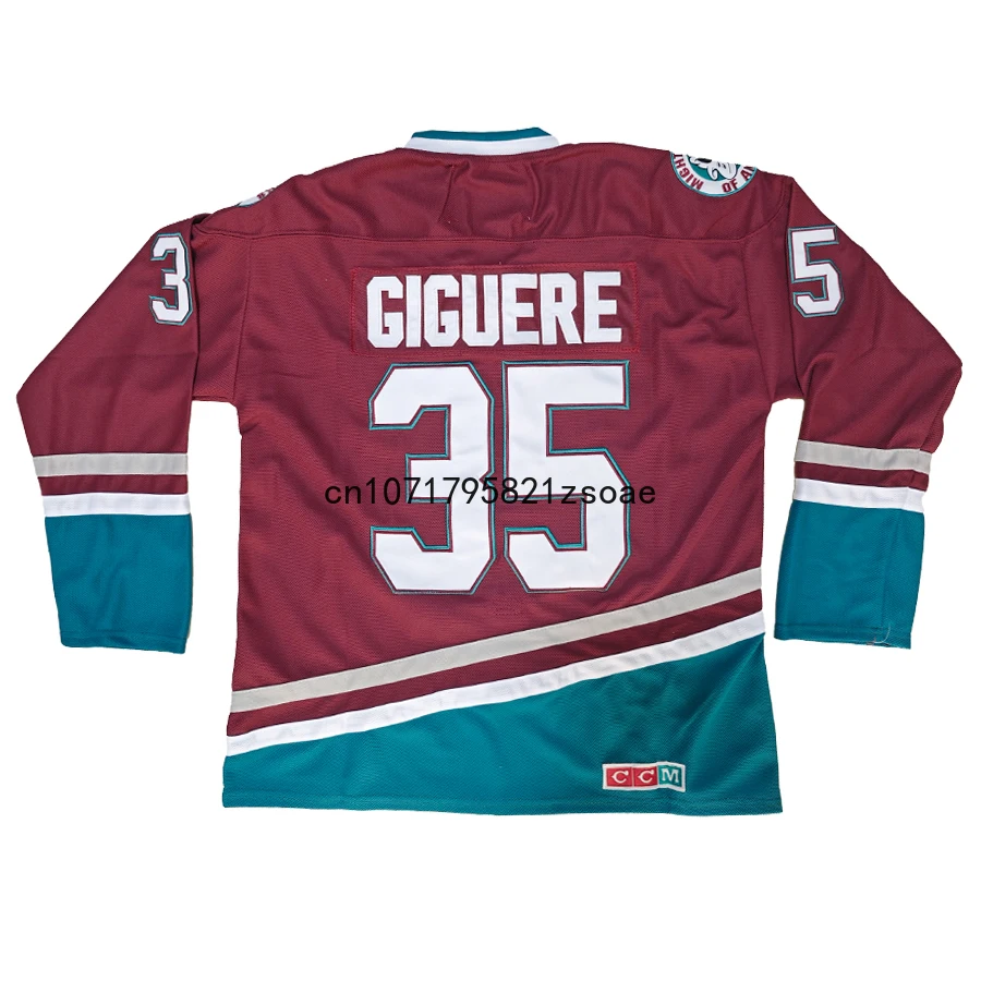 Charlie Conway Jersey America Anaheim Retro Ice Hockey Jerseys 13 Teemu Selanne Jersey 35 Jean-Sebastien Giguere Us M-3XL ice hockey jerseys