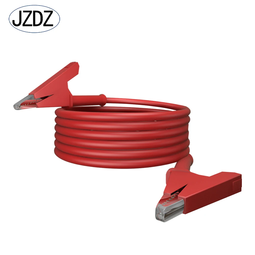 JZDZ 300CM 5pcs 4mm 악어 클립-악어 클립 멀티 미터 테스트 리드 케이블 라인 점퍼 와이어 전기 테스트 도구 70036
