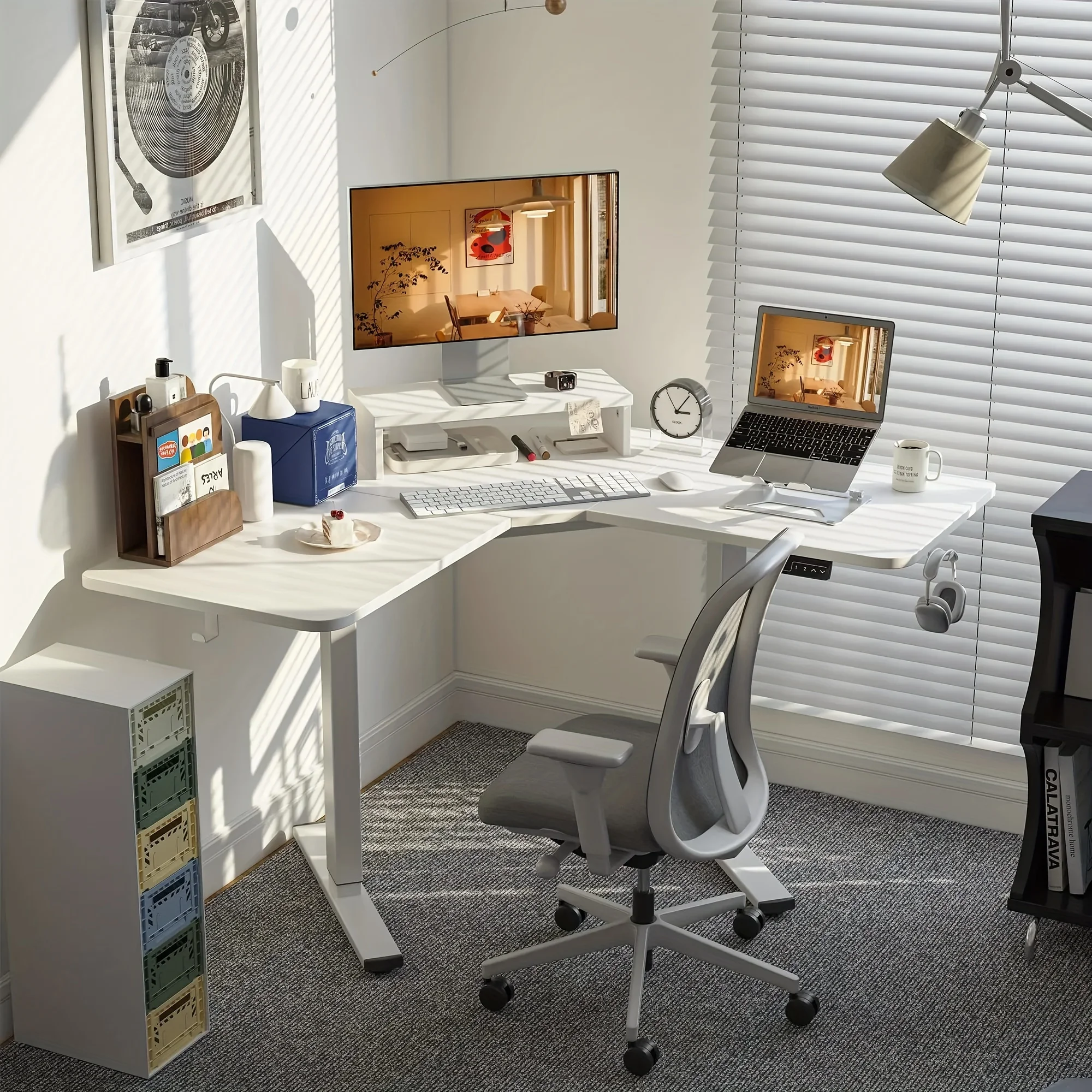 طاولة مكتب فاخرة كهربائية قابلة للتعديل