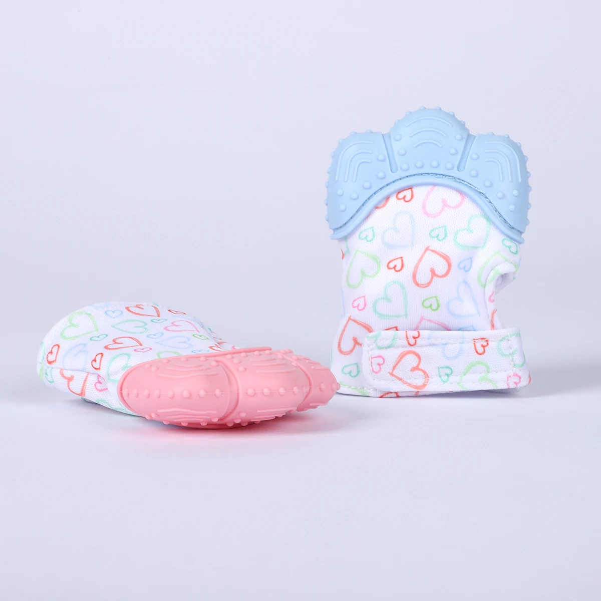 Baby Teether Cartoon Printed Children's Gloves for Children And Babies Teethers Anti Eating Hand Teething Chewing Toy Baby Stuff