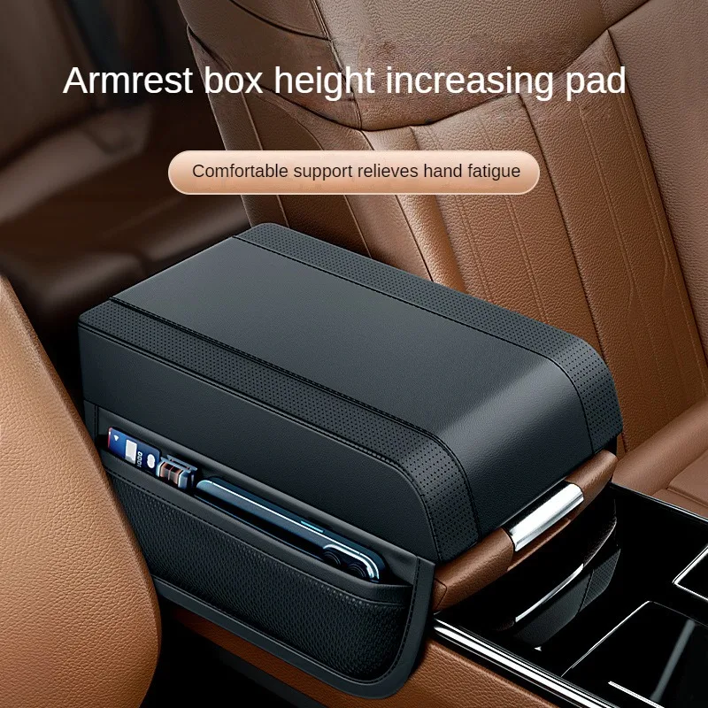 

Car Armrest Box Height Pad Armrest Storage Bag Universal Car Armrest Pad Central Advanced Memory Cotton Elbow Rest For Car Use