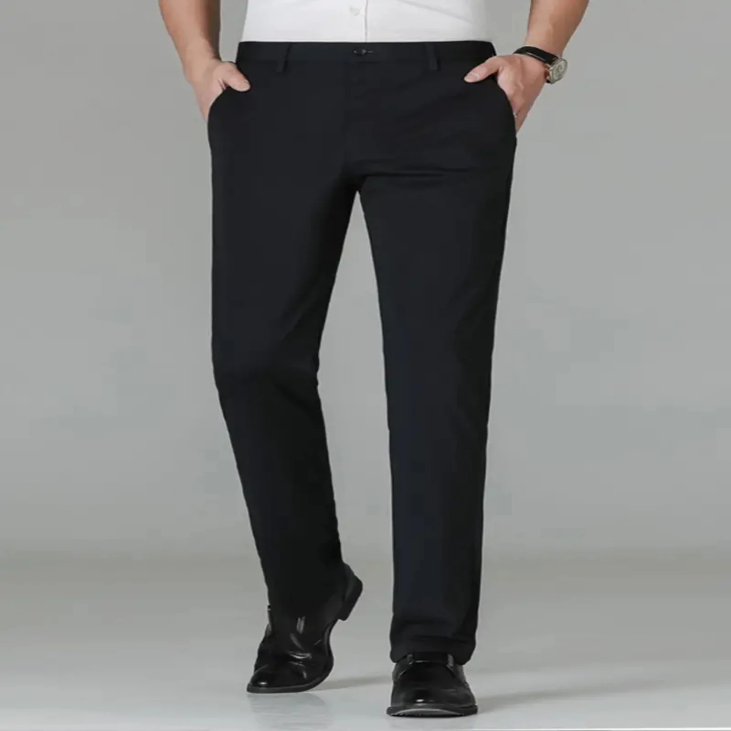 Small Size & Order Size Up, New MensBusiness Long Medium Elastic Dress Pants Taekwondo pants Wing chun Kung fu pants men