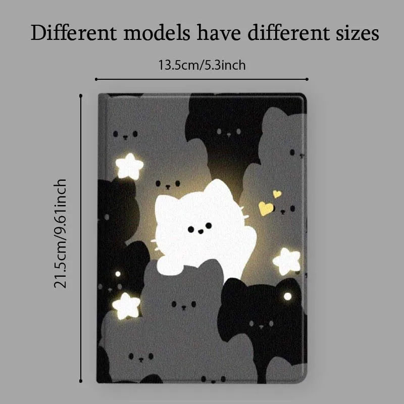 Cartoon Cat Star Tablet Case - Universal 10-Inch Cover