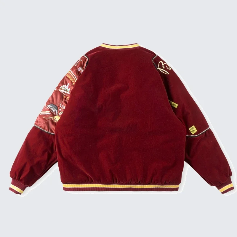 New Kapital Jacket Coat Foldable Pillow Three Dimensional Embroidery Zipper Trim Casual Men Women Cotton Jackets 2