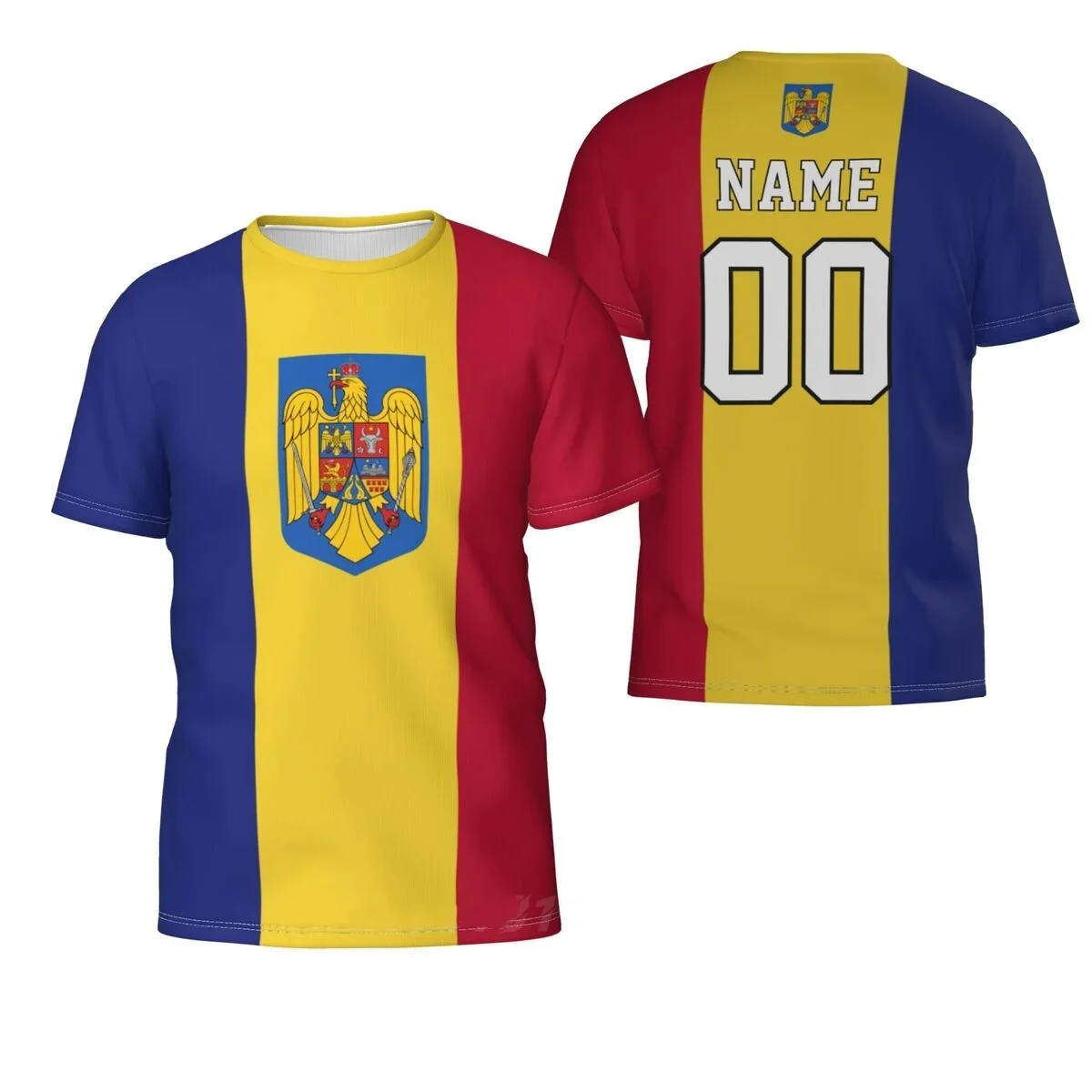 Football Jersey Romania Jersey Soccer Germany Romania Flag Graphic T Shirt Men T-shirt Spain Dutch Soccer Tee Shirts per