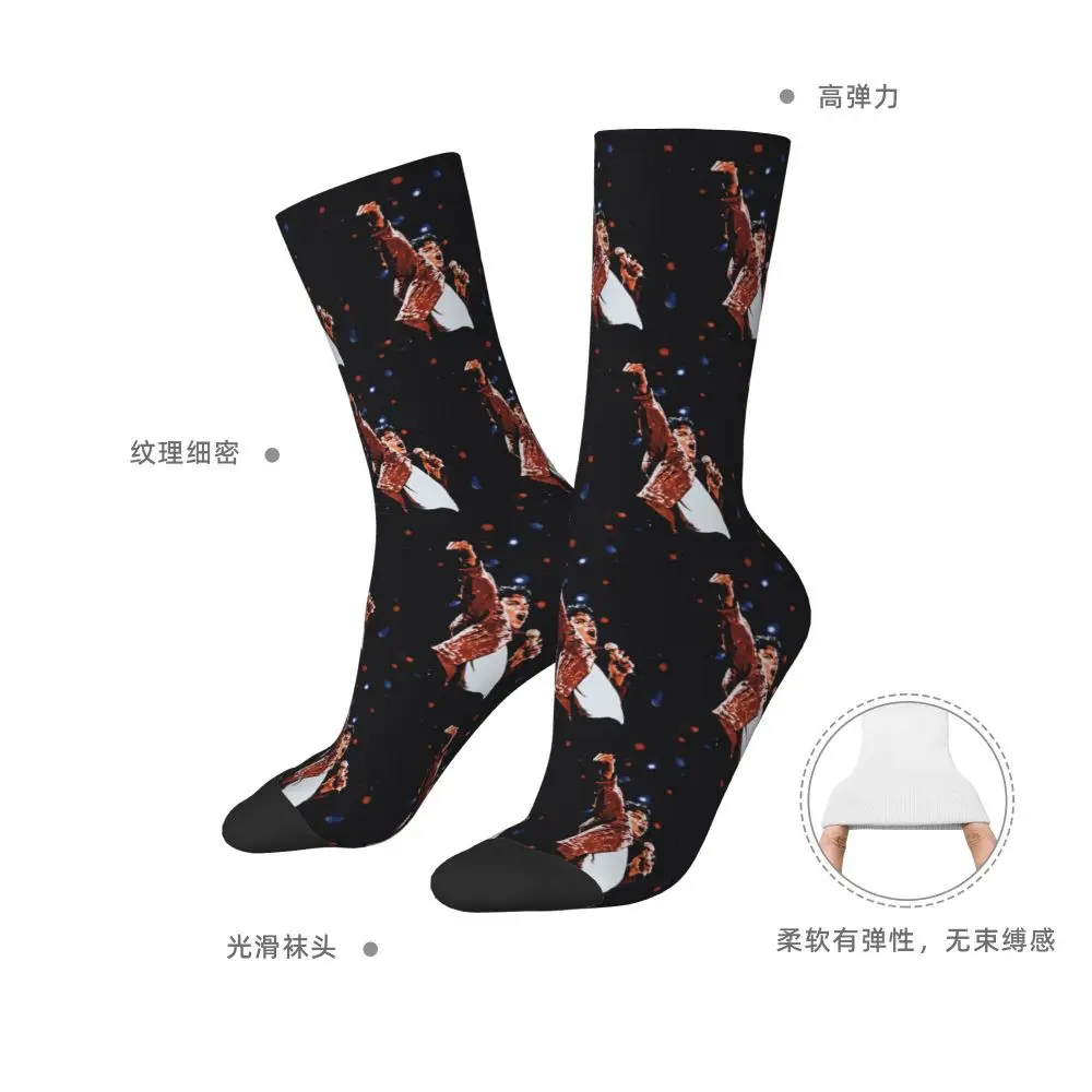Michael 1984 Grammys Jackson Pop Art Portrait Socks Harajuku Stockings All Season Long Socks Accessories for Unisex Gifts
