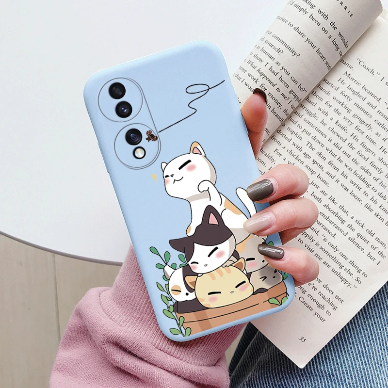 Charming Flower & Bear Soft Silicone Shockproof Phone Case