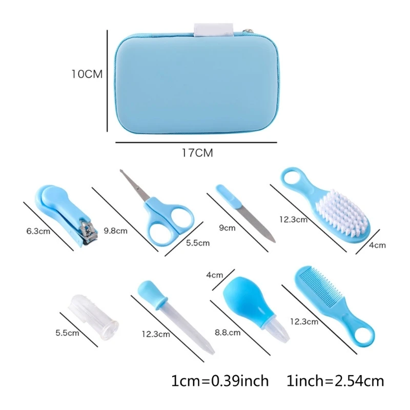 Convenient Baby Care Kit Must Have Accessories Infant Toddlers Head Brush Hair Comb for Gentle Cleaning and Trimming A2UB