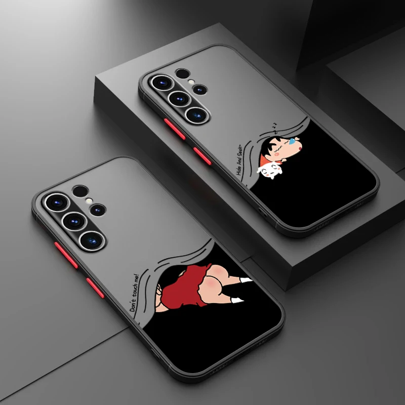 Cartoon Crayon Shin-Chan Handyhülle für Samsung Galaxy S25 Ultra S24 Plus S21 S23 FE S26 Note 20 Ultra 10+ S20