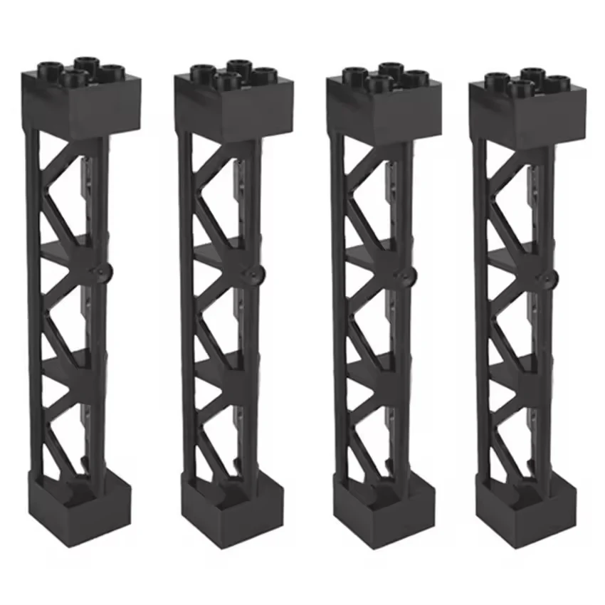 Moc 빌딩 블록 예비 부품 58827 전신전선 기둥 철제 프레임 지지대 2x2x10..