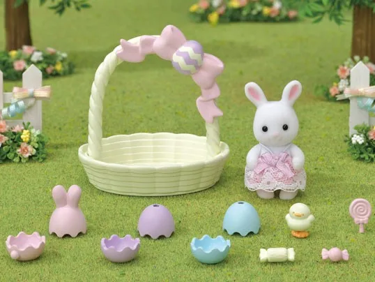 Sylvanian Families Hoppin\' Easter Set Animal Toys Dolls Girl Gift New in Box 5531