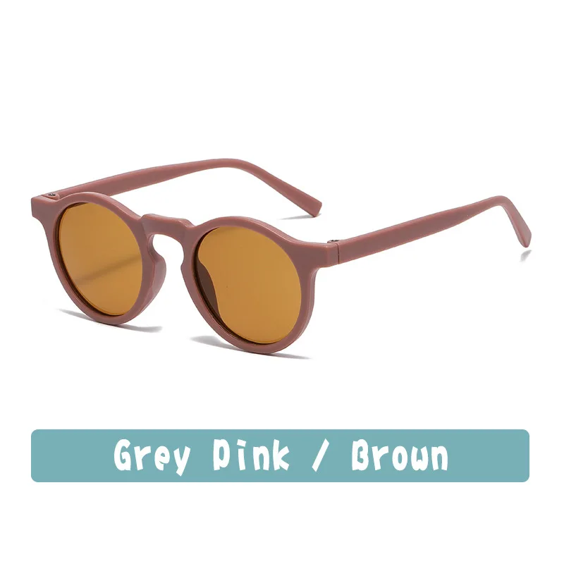 New Fashion Children Glasses Vintage Round Outdoor Sun Protection Baby Girls Acrylic UV400 Sunglasses Kids Eyeglasses_voghion.com
