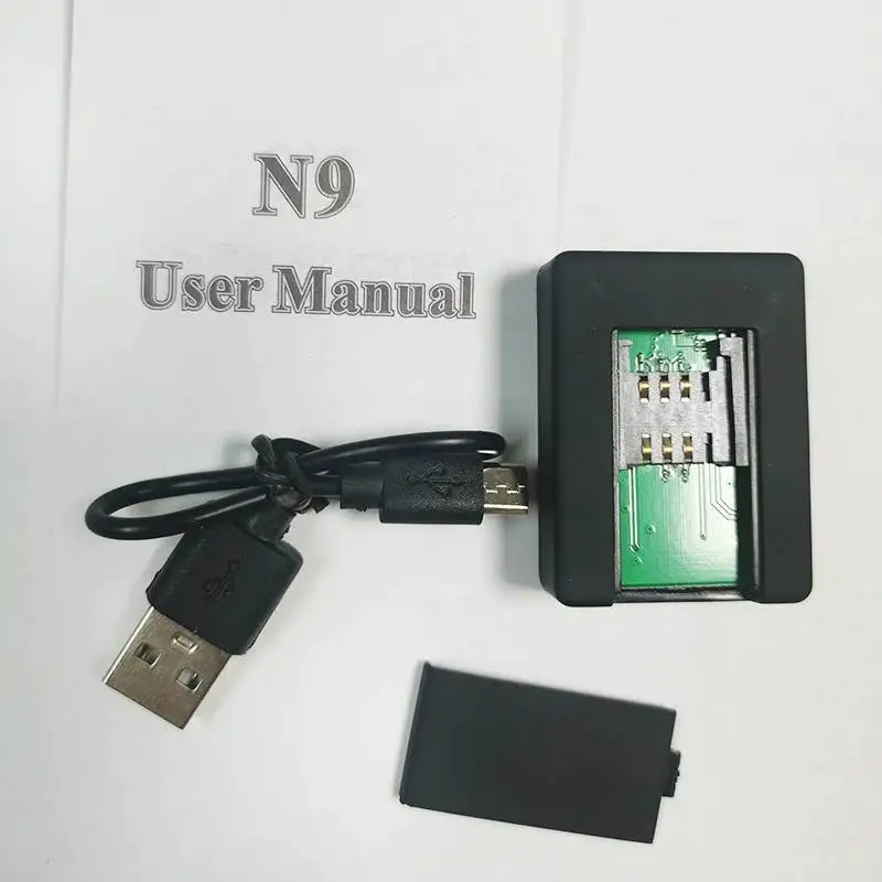 N9 2G GSM Mini Spy Device Audio Monitor Listening Surveillance Tool 12 Days Standby Personal Voice Activation Built In Two MIC