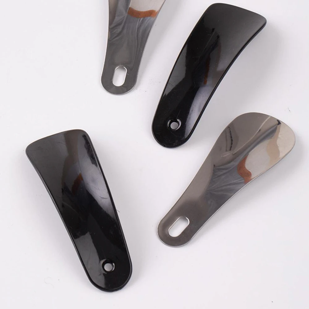 Portable Mini Shoe Horn Professional Stainless Steel Shoe Horn Durable Plastic Spoon Shape Lazy Shoe Helper Flexible Shoe Lifter