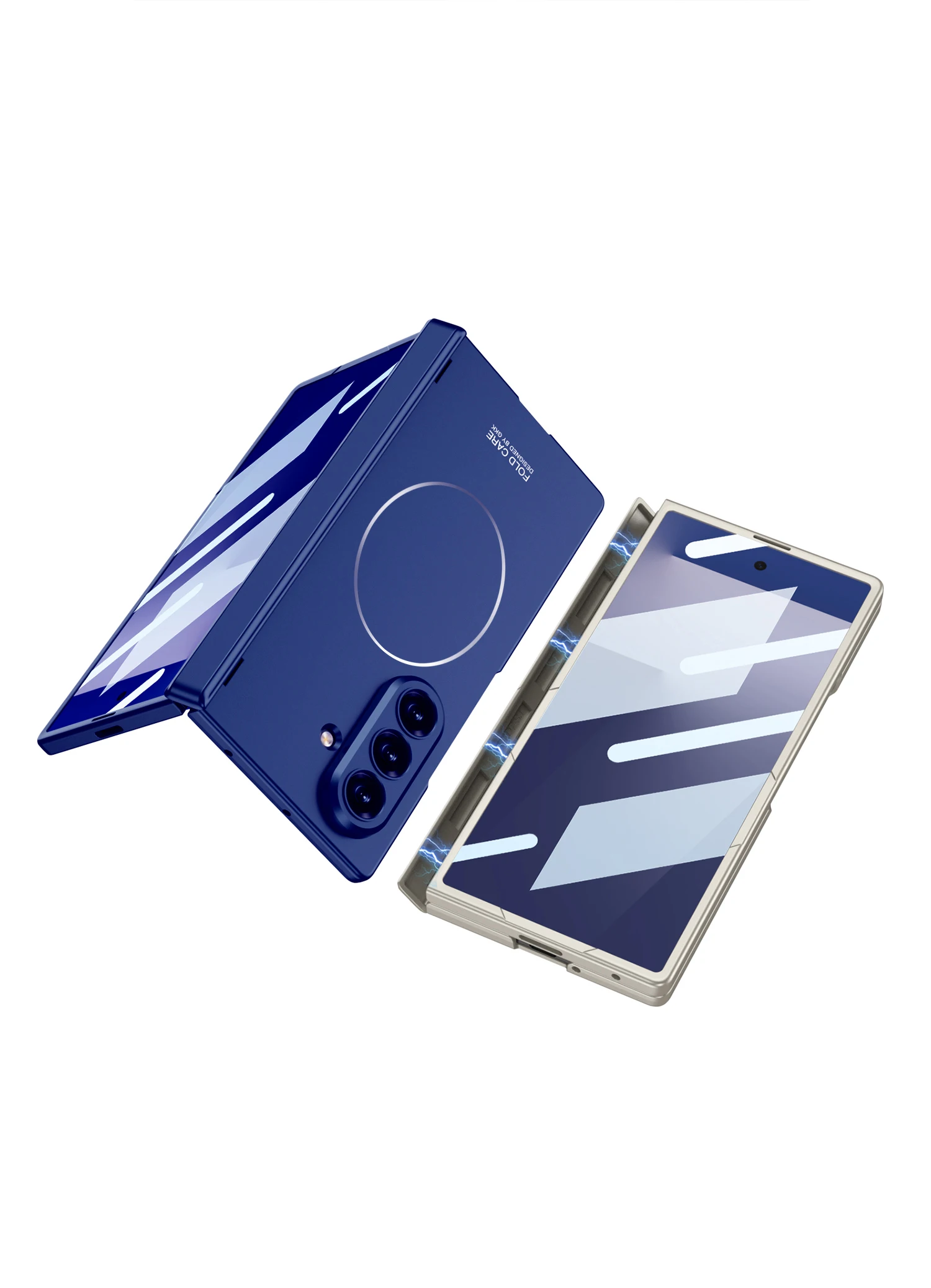 Magnetic Hinge All-included Case For Samsung Galaxy Z Fold 7 Screen Glass Wirele
