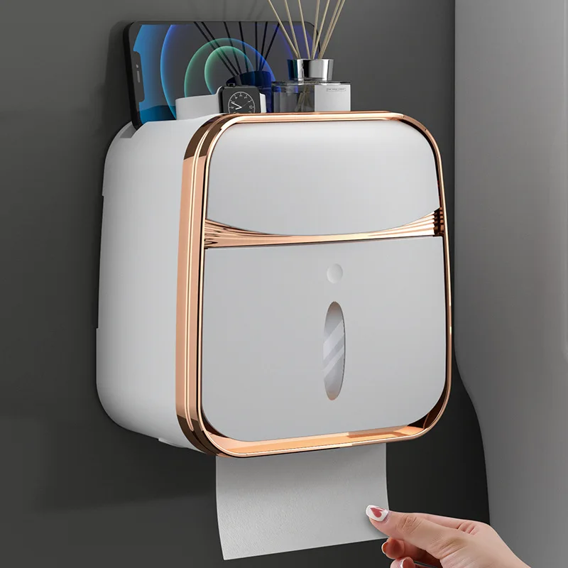 Wall Mounted Bathroom Tissue Box Waterproof Toilet Paper Dispensers ...