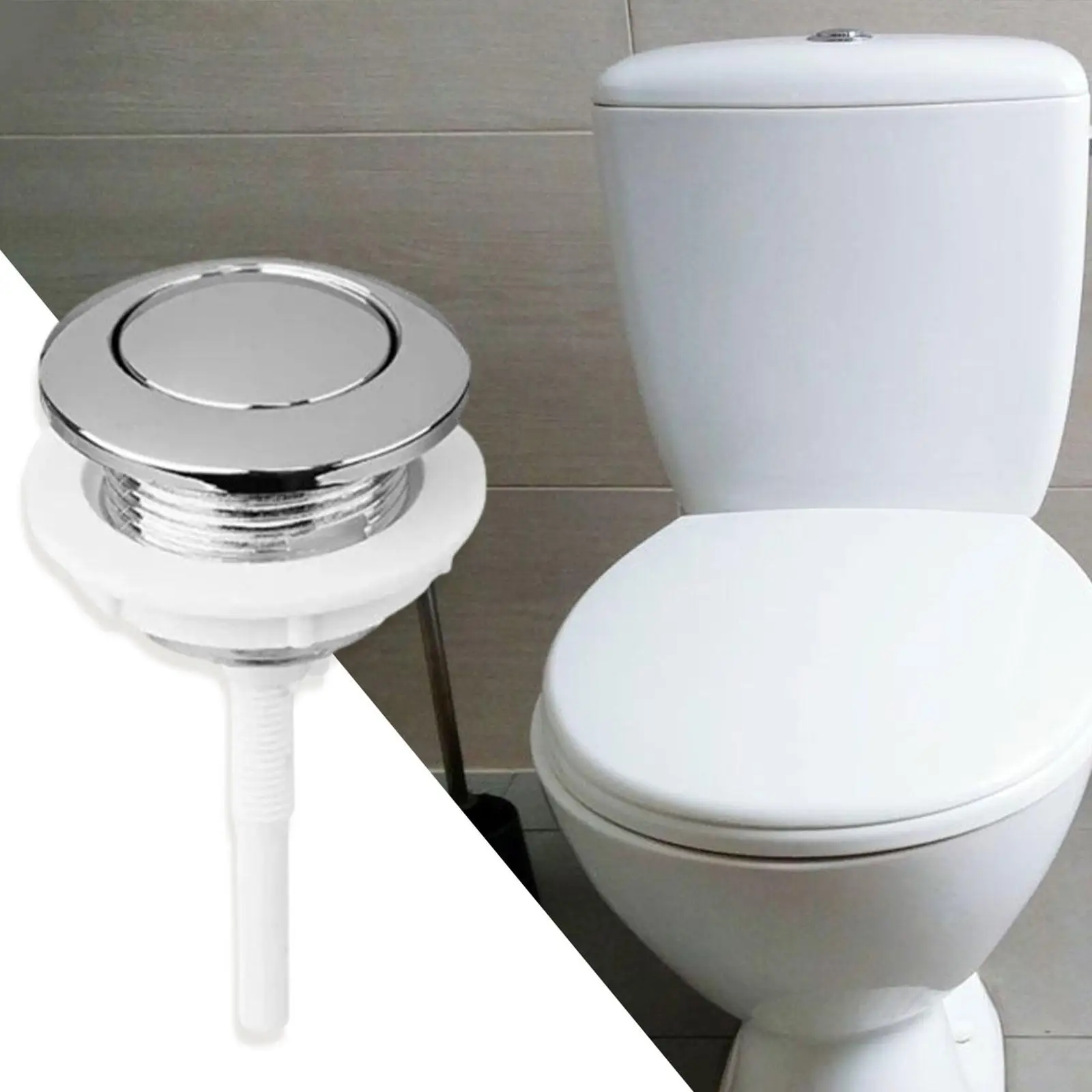 Toilet Button Toilet Tank Accessories Round Tank Button 46mm Replacement Single Flush Home
