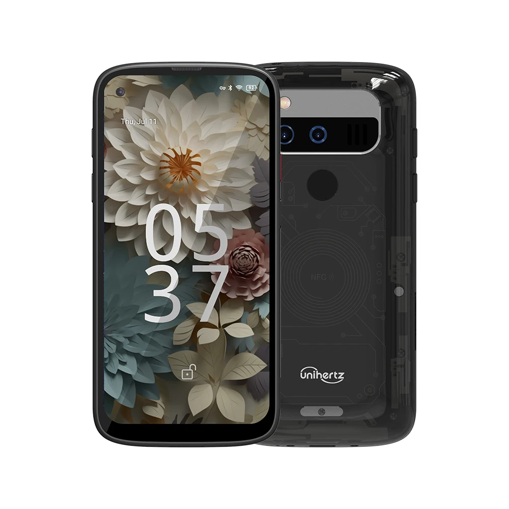 Unihertz Jelly Max, Small 5G Android 14 Black Smartphone with 66W Fast Charging Multiple Languages Support. 4