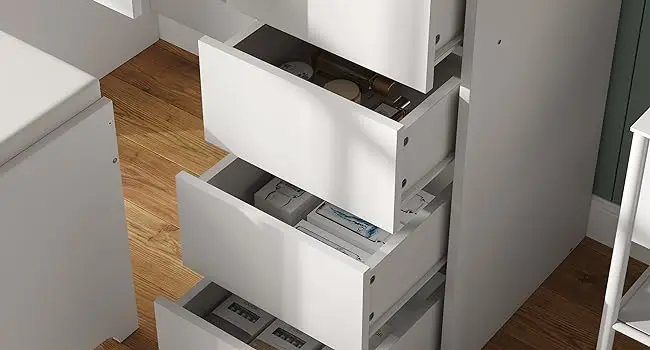 vanity desk with drawer 