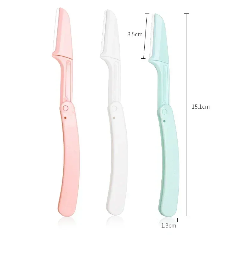 Face Shaver 1/3pc Safe Folding Ladies Anti-Scratch Razor Makeup Tools Eyebrow Trimmer