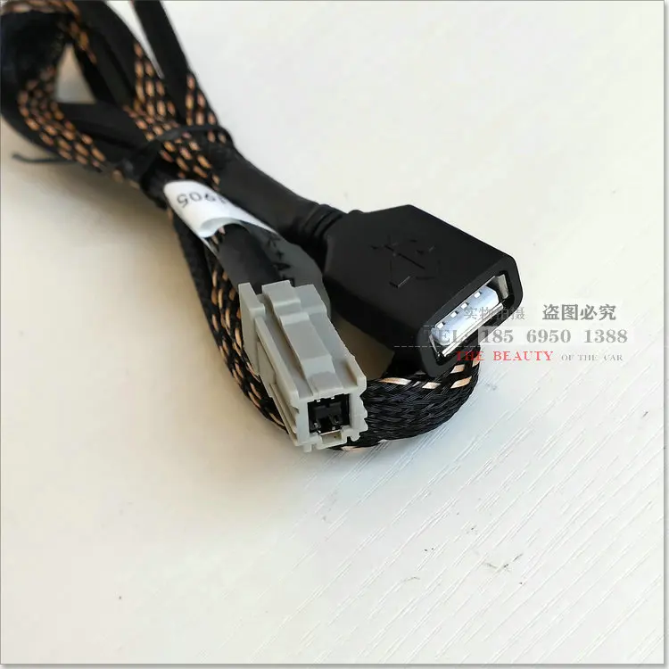 

for Toyota Highlander Prado RAV4 Camry New CRV New Civic crider Accord flyaudio USB Cable PET Woven Mesh