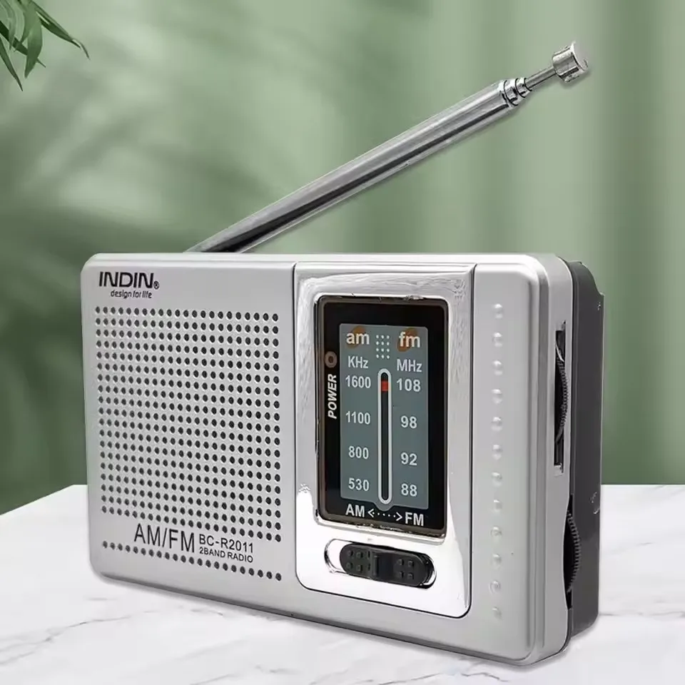 풀밴드 레코더 FM 스테레오 라디오 FM AM 월드 리시버 노인용 휴대용 포켓 라디오