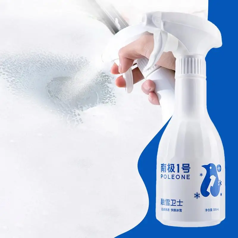 Windshield De-Icer Spray 300ml Car Window Defroster Spray Winter Cold Weather Deicing Snow Melting for Truck SUV RV