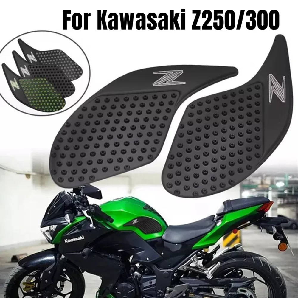 For Kawasaki  Z250 Z300 EX-300 fuel tank anti-skid stickers protection side stickers motorcycle sticker  accessories for cfmoto 800nk forged carbon fiber stickers fuel tank protection stickers decals and decorative film accessories modification