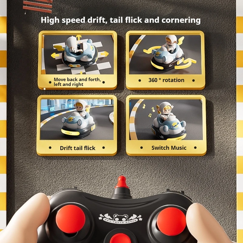Space collision car RC battle collision catapult remote control car model parent-child interaction two person children's toy 4
