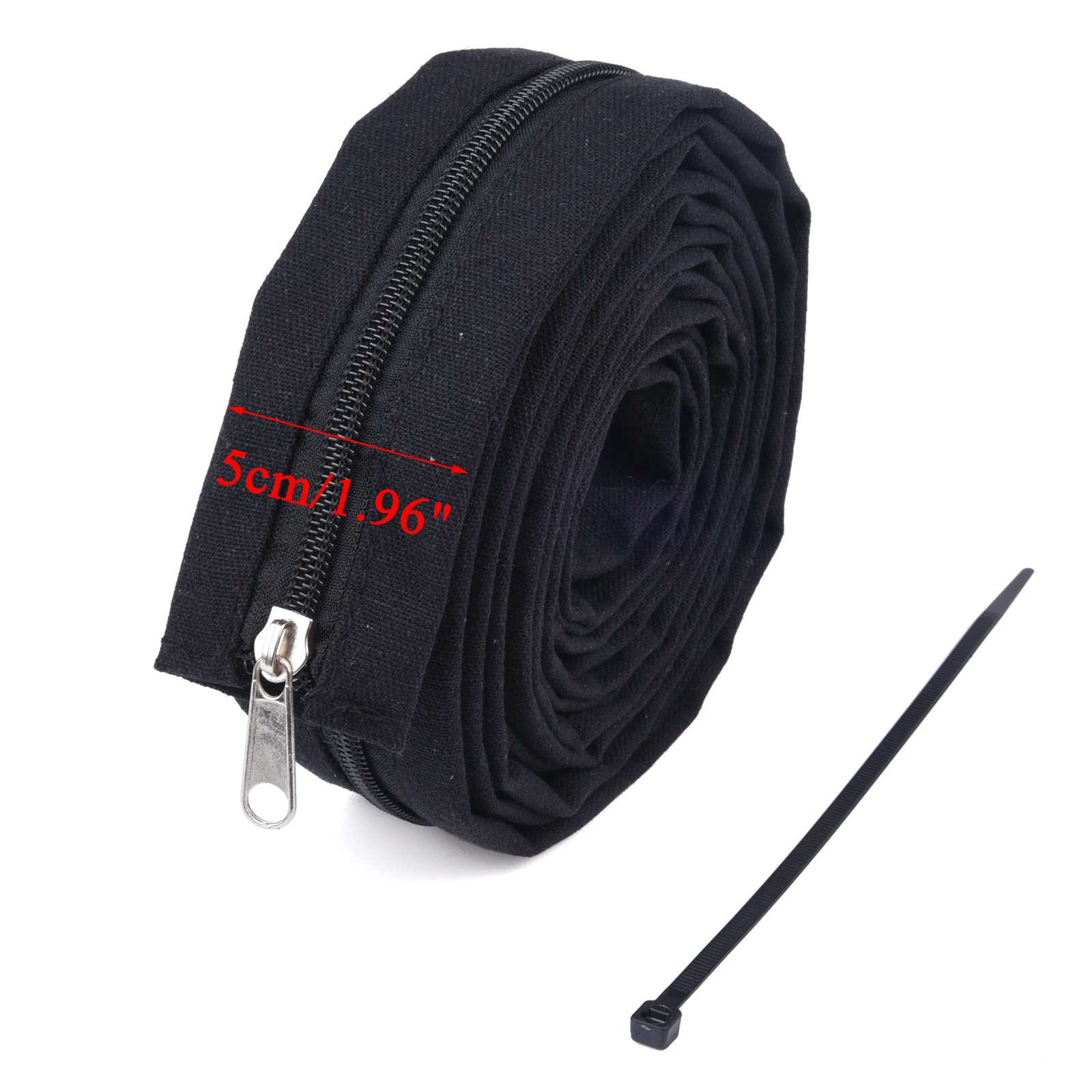 3.7M 12.14Ft TIG Plasma Cutting Welding Torch Cable Jean Denim Zipper Cover Jacket Cloth For 4M Torch Welder Machine