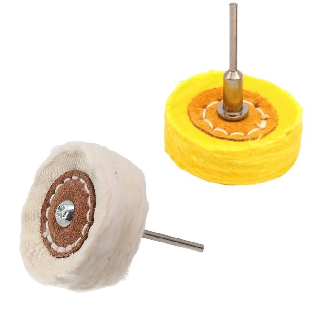 

2PCS 50mm Polishing Cloth Wheel Buffing Wheel Gold Silver Jewelry Mirror Polish Pad For Grinder Power Tool Accessories