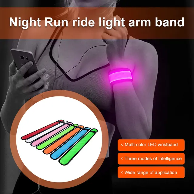 Led Night Light Light Up LED Reflective Arm Bands, Custom