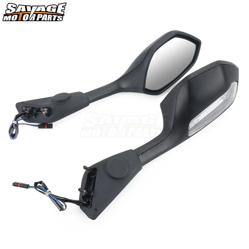 Side Rear View Mirrors For BMW S1000RR M1000RR 2019-2024 Motorcycle Rearview Mirrors With LED Turn Signal Light K67 K66 2023 4