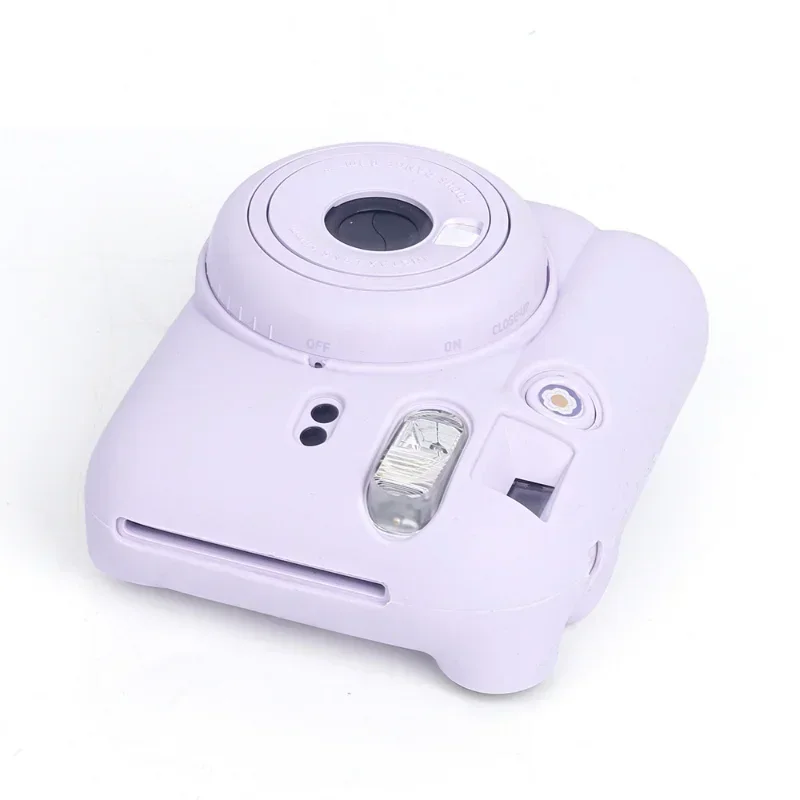 Camera Silicone Case for Fujifilm Instax Mini12 Shell Protective Cover Soft Shell Solid Color Scratch-proof Mini 12 Case
