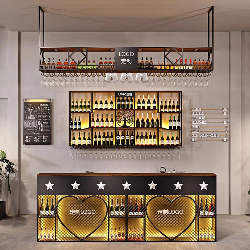 

Металлическая стойка, винный шкаф, итальянская стойка, промышленный винный шкаф для гостиной, черная фурнитура, бар, шкафчик для ликера, мебель для дома