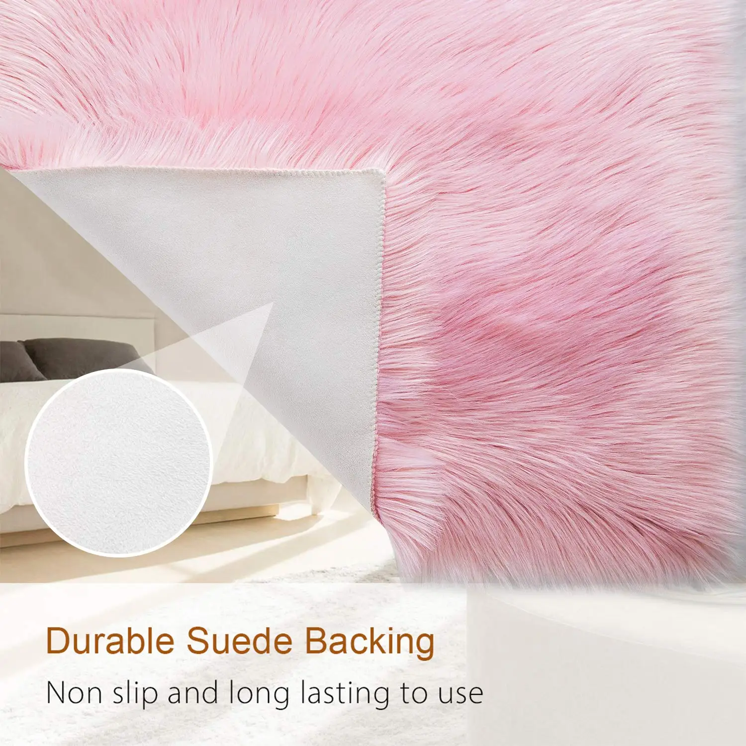 Imitation Sheepskin Carpet For Living Room Faux Fur Sofa Cushion Luxurious Plush Area Rug Warm Fluffy Foot Mat Kids Bedside Rugs 3