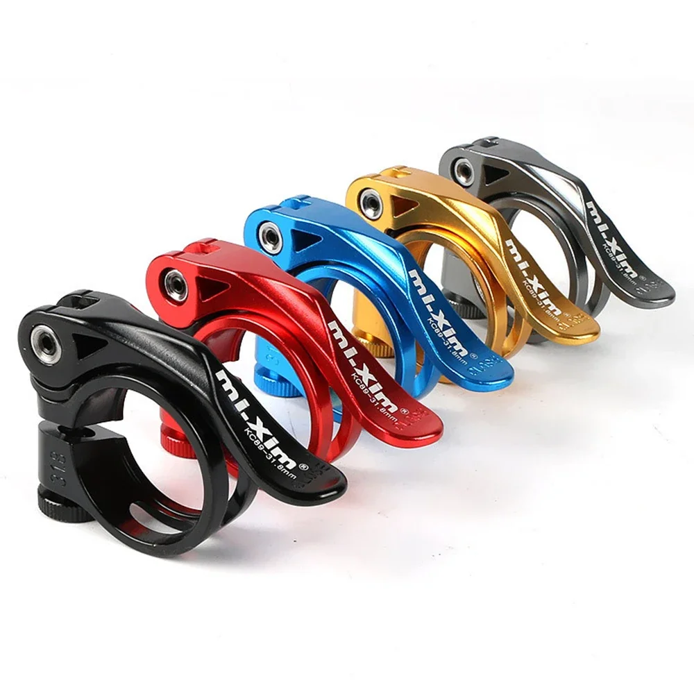 Bike Seat Post Clamp 31.8/34.9mm Aluminum Ultralight Quick Release Road MTB Bike