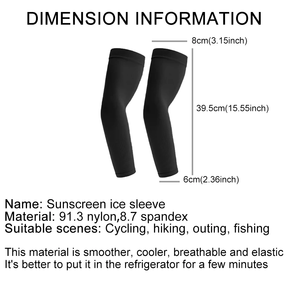 UPF50+ Summer Cool Feeling Arm Sleeves Women Cycling Running Fishing Oversleeve Men Breathable Ice Silk Sunscreen Unisex 1Pair cooling arm sleeves,sun protection arm sleeves,arm sleeves