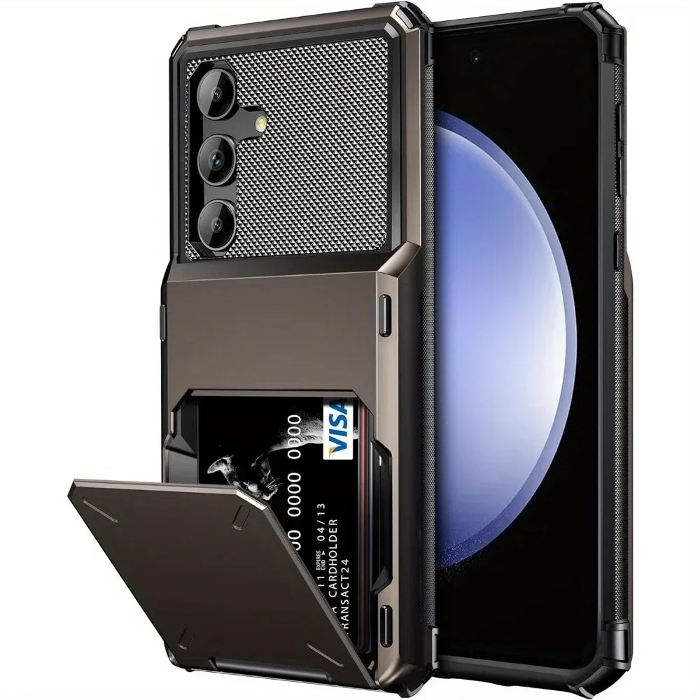 Premium Wallet Case with 5 Card Slots and Pocket Cover