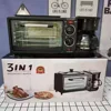 3-in-1 Breakfast Appliance - Toaster, Electric Oven. Mini for Bread & Pizza Making. 6
