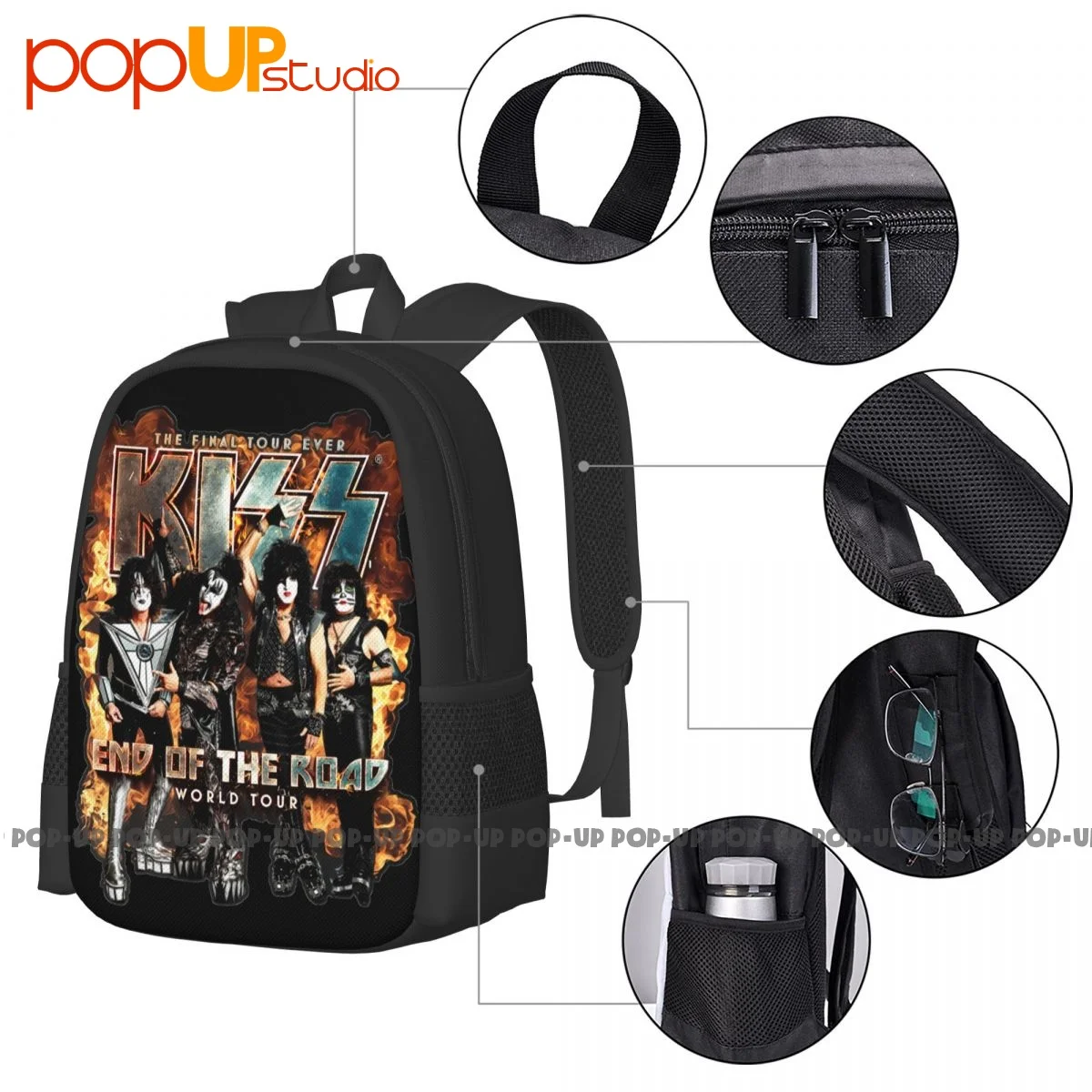 Kiss Band 2019 Rock End Of The Road World Tour Backpack